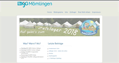 Desktop Screenshot of kjg-moemlingen.de